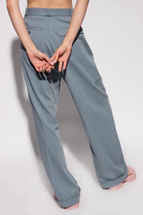 Blue Pleat-front trousers Eytys - Vitkac Slovakia